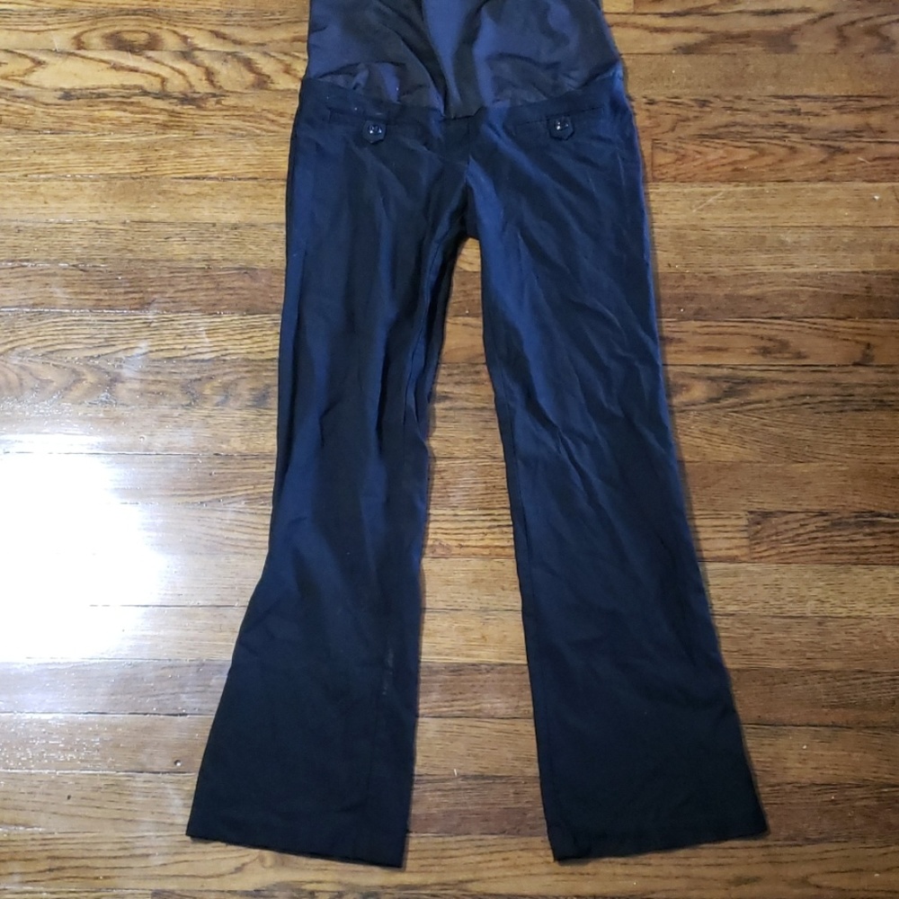 Black Maternity Dress Pants